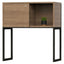 LIBRERO OFIK URBAN 889 | Librero para Credenza 607 | Soporte Acero | Regatones Niveladores | Resistencia Corrosión | Jaladeras Metal | Chapa | Interior - 889 - OFIK - NOGAL BEAT - Librero