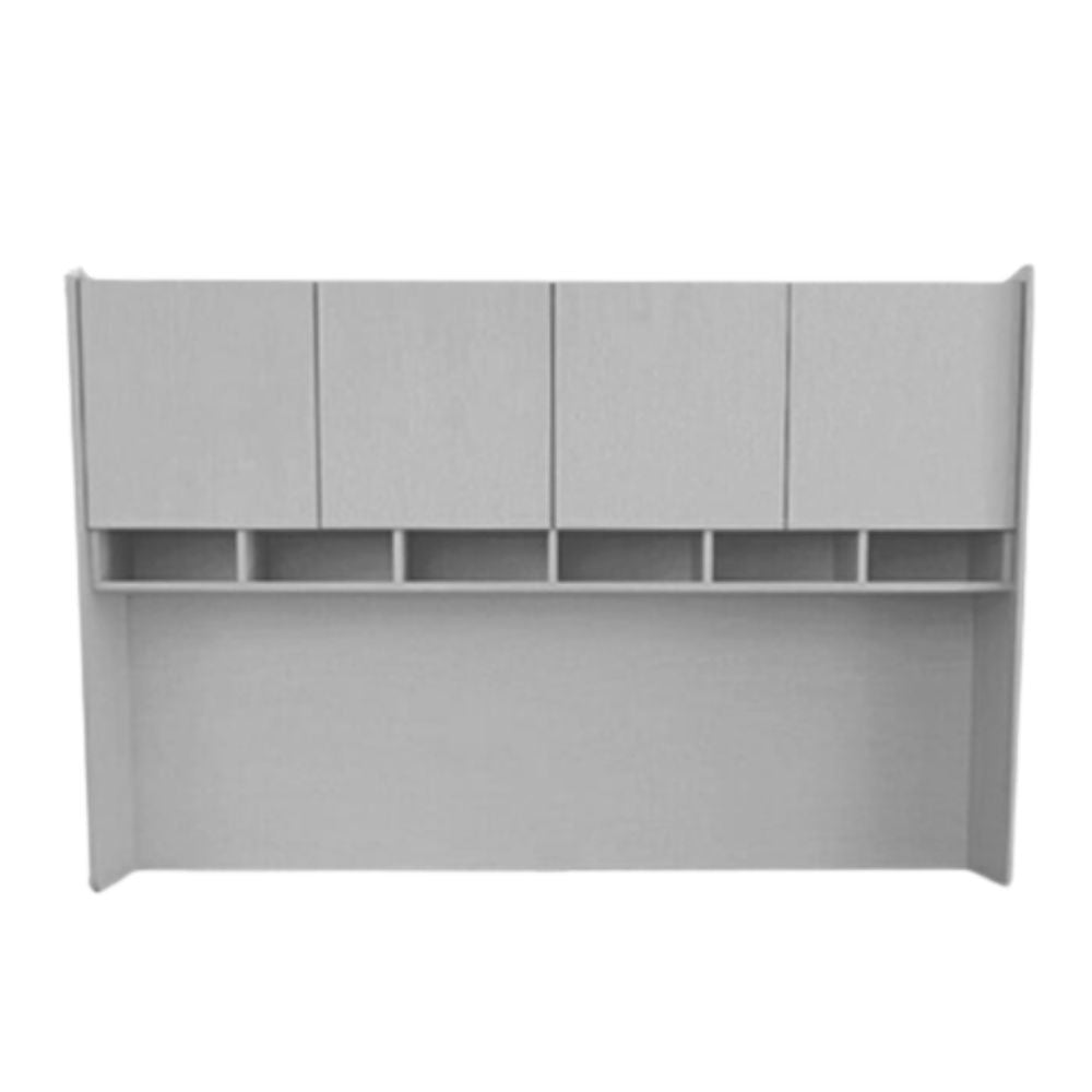Librero de oficina OFIK ELITE 218 de 4 puertas en melamina, madera y PVC.