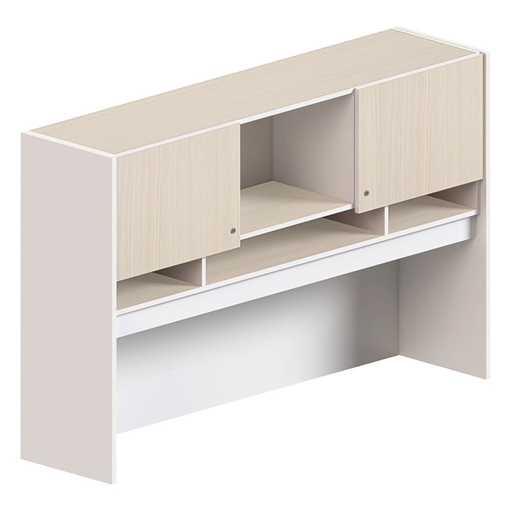 Librero sobre Credenza para Dirección - GEBESA KENZA - Frente 177 cm - Estructura de Aglomerado - GBK470177 - GEBESA - NOGAL BEAT - Librero