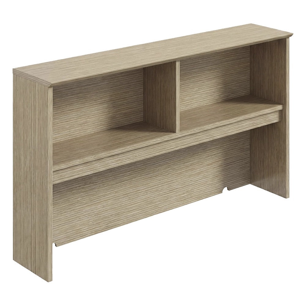 Librero sobre Credenza para Oficina Ejecutiva - GEBESA FILO - Frente 181.5 cm - Cubierta de MDF y Base de Aglomerado - GCF470181CN - GEBESA - NOGAL BEAT - Librero