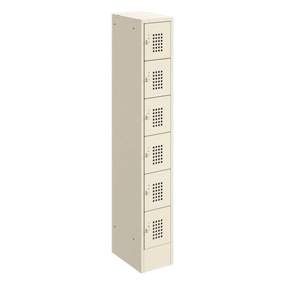 Locker Metálico para Escuela - GEBESA BRIK - Frente 30 cm - 6 Puertas - Fondo 45 cm - GAA7861879 - GEBESA - NOGAL BEAT - Archivero