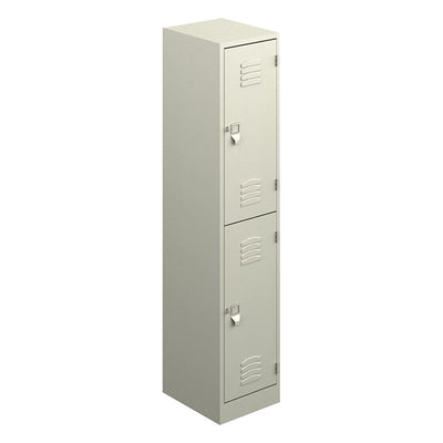 Locker Metálico para Planta Industrial - GEBESA ARCHIVO Y ALMACENAJE - Frente 38 cm - 2 Puertas Estándar - GAA742 - GEBESA - NOGAL BEAT - Archivero