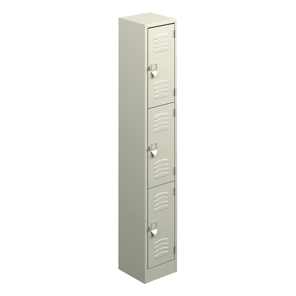 Locker Metálico para Vestidor - GEBESA ARCHIVO Y ALMACENAJE - Frente 30 cm - 3 Puertas Práctico - GAA733 - GEBESA - NOGAL BEAT - Archivero