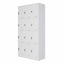 LOCKER OFIK MC Blanco 1083 | Locker Metalico | 12 Puertas | Desarmado | Estructura Metal | Placa | Juego Llaves c/Puerta | Interior - 1083 - OFIK - NOGAL BEAT - archivero