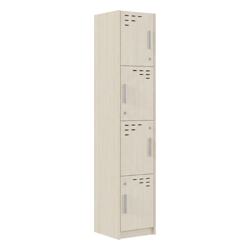 Locker para Área de Personal - GEBESA PRIME - Frente 36 cm - 4 Puertas - GBR744 - GEBESA - NOGAL BEAT - Archivero