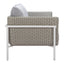 Love Seat de Terraza para Roof Garden 2 Plazas - ZUO FRAIS - Gris - Asiento y Respaldo Tapizados con Tela para Exterior - 704016 - Zuo - NOGAL BEAT - Sofá de Terraza
