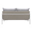 Love Seat de Terraza para Roof Garden 2 Plazas - ZUO FRAIS - Gris - Asiento y Respaldo Tapizados con Tela para Exterior - 704016 - Zuo - NOGAL BEAT - Sofá de Terraza