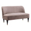 Love Seat para Consultorio 2 Plazas - ZUO BINTULU - Taupe - Asiento y Respaldo Tapizados en Tela Tipo Terciopelo - 109982 - Zuo - NOGAL BEAT - Sillón Ocasional