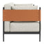 Love Seat para Salón de Belleza 2 Plazas - ZUO STIRBE - Gris - Asiento y Respaldo Tapizados en Piel Sintética - 110345 - Zuo - NOGAL BEAT - Sillón Ocasional