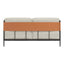 Love Seat para Salón de Belleza 2 Plazas - ZUO STIRBE - Gris - Asiento y Respaldo Tapizados en Piel Sintética - 110345 - Zuo - NOGAL BEAT - Sillón Ocasional