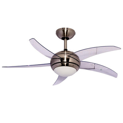 Masterfan Dubai 48" Ventilador Techo Decorativo Moderno Aspas Transparentes - DUBAI 48 - Masterfan - NOGAL BEAT - Ventiladores