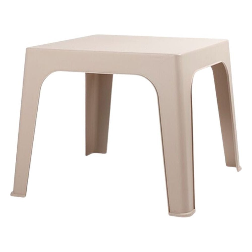 Mesa al Aire Libre Reciclada - RESOL MONACO RECYCLED - Varios Colores - Apilable Monobloc y Protección UV - 6196 - Resol - NOGAL BEAT - Mesa de Terraza