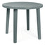 Mesa al Aire Libre Reciclada - RESOL OLOT RECYCLED 86 DIA - Blanco - 4 Puntas con Agujero Parasol y Protección UV Redonda - 6199 - Resol - NOGAL BEAT - Mesa de Terraza