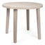 Mesa al Aire Libre Reciclada - RESOL OLOT RECYCLED 86 DIA - Blanco - 4 Puntas con Agujero Parasol y Protección UV Redonda - 6200 - Resol - NOGAL BEAT - Mesa de Terraza