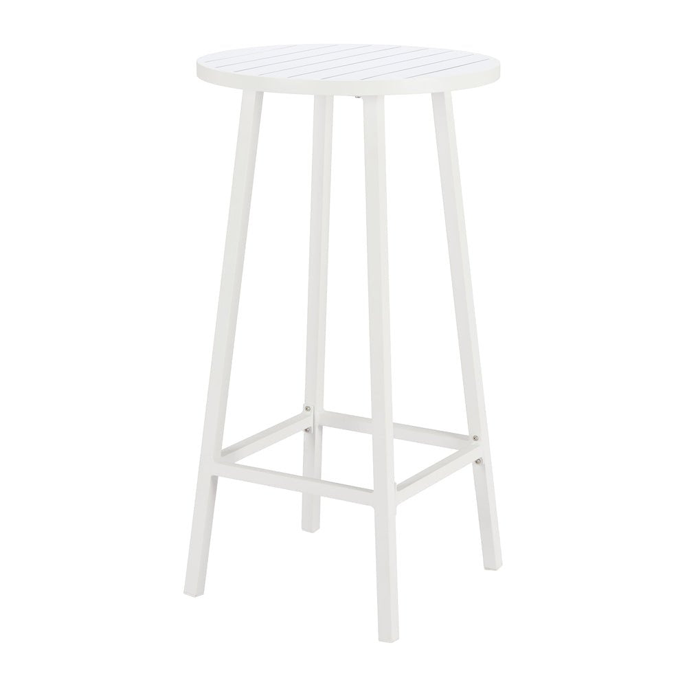 Mesa Alta de Terraza para Club de Playa - ZUO REN - Blanco - Estructura y Cubierta en Aluminio con Recubrimiento en Polvo - 704150 - Zuo - NOGAL BEAT - Mesa de Terraza