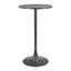 Mesa Alta para Bar - ZUO BITE - Varios Colores - Cubierta de MDF Símil Terrazo y Estructura de Acero con Recubrimiento en Polvo - 110406 - Zuo - NOGAL BEAT - Mesa Comercial Interior