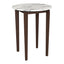 Mesa Alta para Bar - ZUO VERNON - Blanco - Cubierta de Piedra HPL Símil Mármol y Estructura de Madera de Hule - 110089 - Zuo - NOGAL BEAT - Mesa Comercial Interior