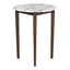 Mesa Alta para Bar - ZUO VERNON - Blanco - Cubierta de Piedra HPL Símil Mármol y Estructura de Madera de Hule - 110089 - Zuo - NOGAL BEAT - Mesa Comercial Interior