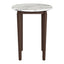 Mesa Alta para Bar - ZUO VERNON - Blanco - Cubierta de Piedra HPL Símil Mármol y Estructura de Madera de Hule - 110089 - Zuo - NOGAL BEAT - Mesa Comercial Interior