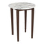 Mesa Alta para Bar - ZUO VERNON - Blanco - Cubierta de Piedra HPL Símil Mármol y Estructura de Madera de Hule - 110089 - Zuo - NOGAL BEAT - Mesa Comercial Interior
