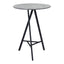 Mesa Alta para Comedor de Empresa - ZUO METZ - Gris - Cubierta de MDF Símil Concreto y Estructura de Acero con Recubrimiento en Polvo - 101881 - Zuo - NOGAL BEAT - Mesa Comercial Interior