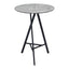 Mesa Alta para Comedor de Empresa - ZUO METZ - Gris - Cubierta de MDF Símil Concreto y Estructura de Acero con Recubrimiento en Polvo - 101881 - Zuo - NOGAL BEAT - Mesa Comercial Interior