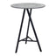 Mesa Alta para Comedor de Empresa - ZUO METZ - Gris - Cubierta de MDF Símil Concreto y Estructura de Acero con Recubrimiento en Polvo - 101881 - Zuo - NOGAL BEAT - Mesa Comercial Interior
