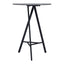Mesa Alta para Comedor de Empresa - ZUO METZ - Gris - Cubierta de MDF Símil Concreto y Estructura de Acero con Recubrimiento en Polvo - 101881 - Zuo - NOGAL BEAT - Mesa Comercial Interior