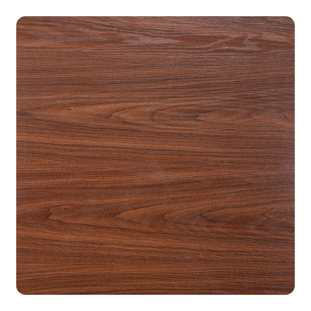 Mesa Alta para Snack Bar - ZUO VALLETA - Varios Colores - Cubierta de MDF Símil Madera y Estructura de Acero con Recubrimiento en Polvo - 109832 - Zuo - NOGAL BEAT - Mesa Comercial Interior