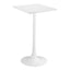 Mesa Alta para Snack Bar - ZUO VALLETA - Varios Colores - Cubierta de MDF Símil Madera y Estructura de Acero con Recubrimiento en Polvo - 109831 - Zuo - NOGAL BEAT - Mesa Comercial Interior
