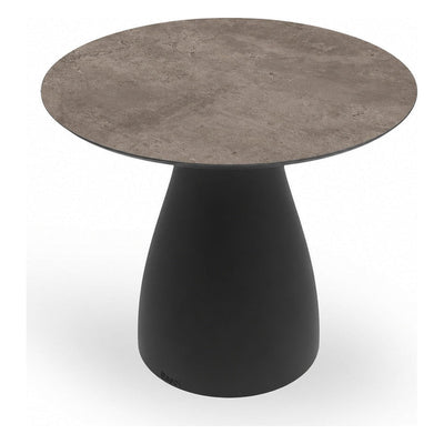Mesa Auxiliar Comercial para Terraza - RESOL BAOBAB S - Varios Colores - Compacto Fenólico y Base MDPE - 6870 - Resol - NOGAL BEAT - Mesa de Terraza