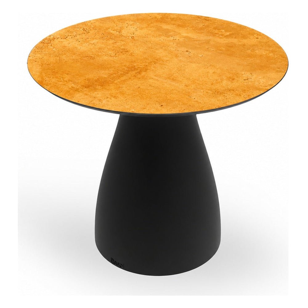 Mesa Auxiliar Comercial para Terraza - RESOL BAOBAB S - Varios Colores - Compacto Fenólico y Base MDPE - 7079 - Resol - NOGAL BEAT - Mesa de Terraza