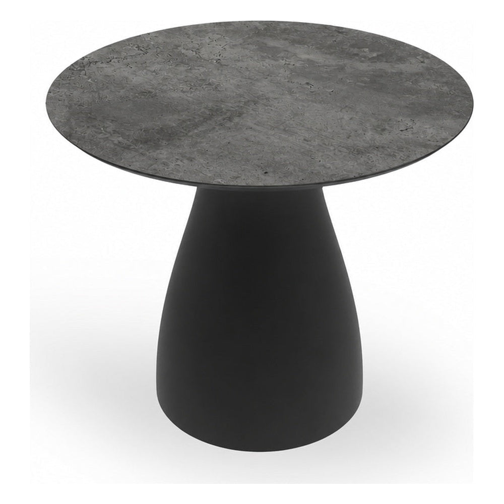 Mesa Auxiliar Comercial para Terraza - RESOL BAOBAB S - Varios Colores - Compacto Fenólico y Base MDPE - 7080 - Resol - NOGAL BEAT - Mesa de Terraza