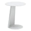 Mesa Auxiliar de Terraza para Áreas de Estar - ZUO SUNNY ISLES - Blanco - Estructura y Cubierta en Aluminio con Recubrimiento en Polvo - 704020 - Zuo - NOGAL BEAT - Mesa de Terraza