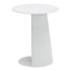 Mesa Auxiliar de Terraza para Áreas de Estar - ZUO SUNNY ISLES - Blanco - Estructura y Cubierta en Aluminio con Recubrimiento en Polvo - 704020 - Zuo - NOGAL BEAT - Mesa de Terraza