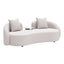 Mesa Auxiliar de Terraza para Áreas de Estar - ZUO SUNNY ISLES - Blanco - Estructura y Cubierta en Aluminio con Recubrimiento en Polvo - 704020 - Zuo - NOGAL BEAT - Mesa de Terraza