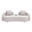 Mesa Auxiliar de Terraza para Áreas de Estar - ZUO SUNNY ISLES - Blanco - Estructura y Cubierta en Aluminio con Recubrimiento en Polvo - 704020 - Zuo - NOGAL BEAT - Mesa de Terraza