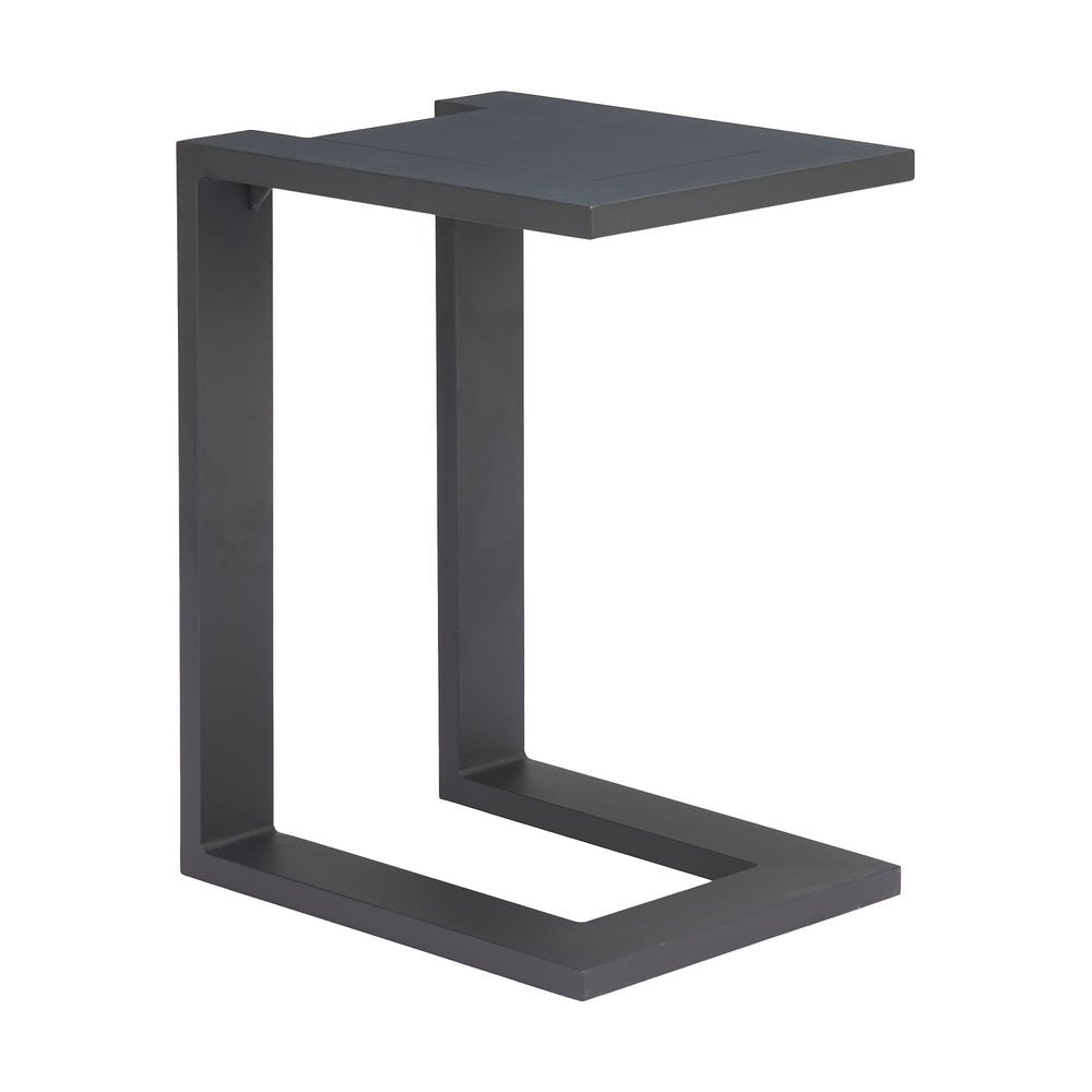 Mesa Auxiliar de Terraza para Restaurante - ZUO TUDI - Negro - Estructura y Cubierta en Aluminio con Recubrimiento en Polvo - 704136 - Zuo - NOGAL BEAT - Mesa de Terraza