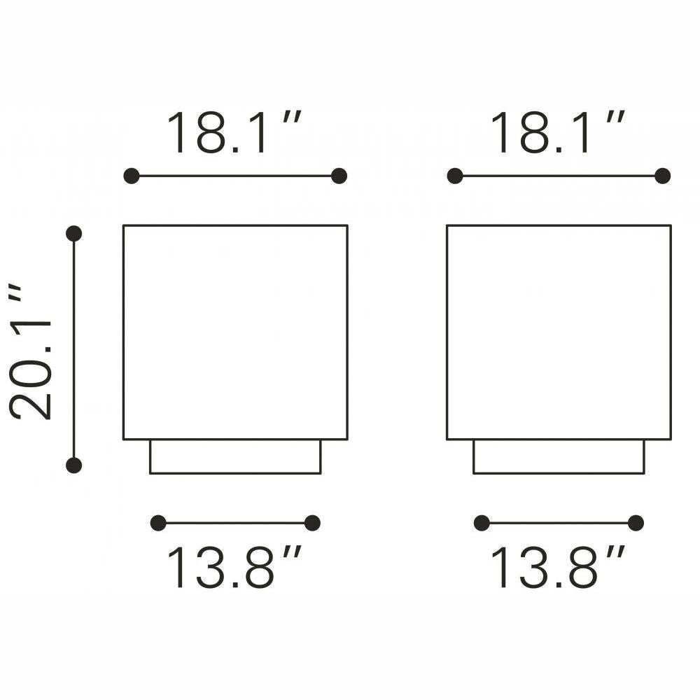 MESA AUXILIAR NOGAL BEAT MONO | Mesa Auxiliar Ocasional Decorativa | 52 cm | Oro | Aluminio Pintado | Interior - 109369 - Zuo - NOGAL BEAT -