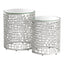 Mesa Auxiliar para Área de Descanso - ZUO REDEN - Plata - Cubierta de Espejo y Estructura de Aluminio Pintado - 110153 - Zuo - NOGAL BEAT - Mesa Comercial Interior