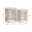 Mesa Auxiliar para Área de Descanso - ZUO REDEN - Plata - Cubierta de Espejo y Estructura de Aluminio Pintado - 110153 - Zuo - NOGAL BEAT - Mesa Comercial Interior