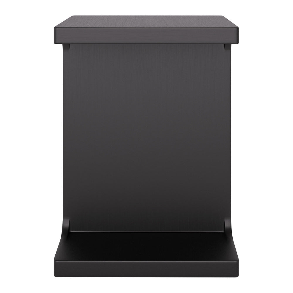 Mesa Auxiliar para Consultorio - ZUO BAMA - Negro - Cubierta de Madera de Mango Pintada y Estructura de Madera de Mango - 110251 - Zuo - NOGAL BEAT - Mesa Comercial Interior