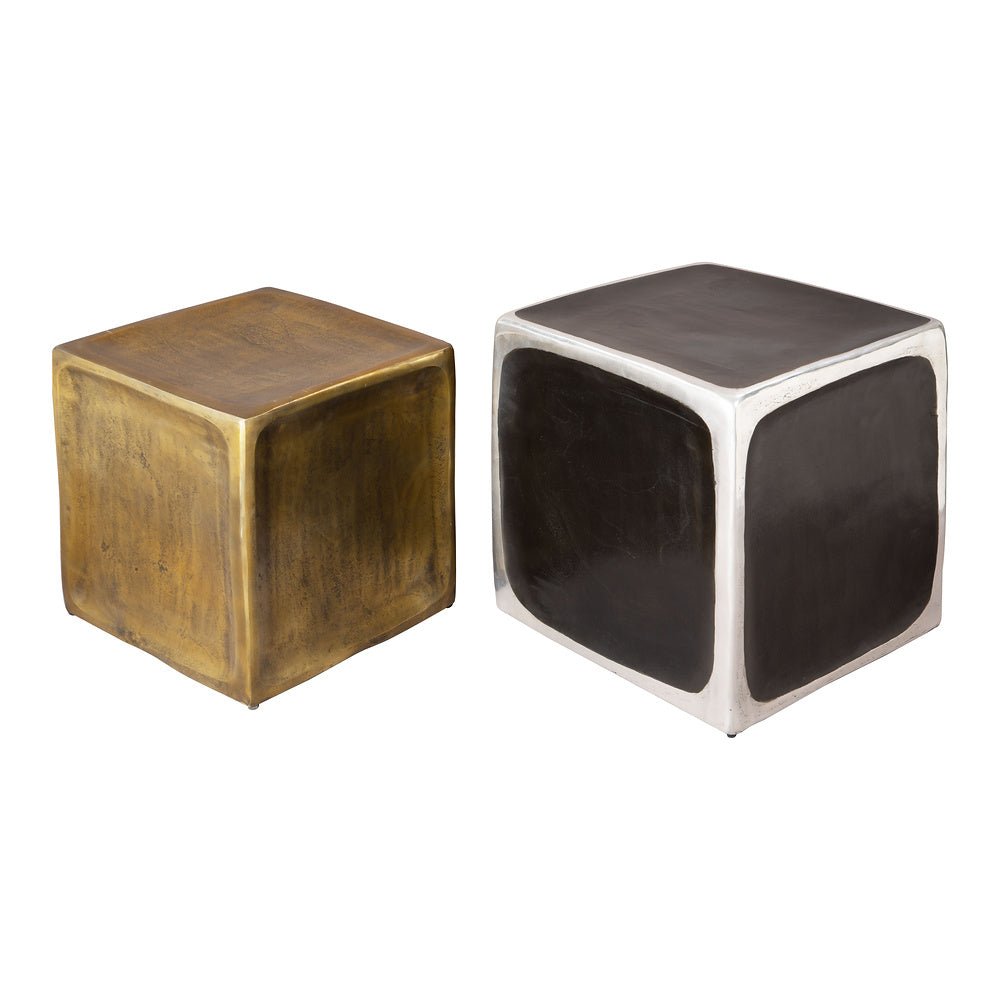 Mesa Auxiliar para Consultorio - ZUO BRICS - Multicolor - Estructura y Cubierta en Aluminio Pintado - 110155 - Zuo - NOGAL BEAT - Mesa Comercial Interior
