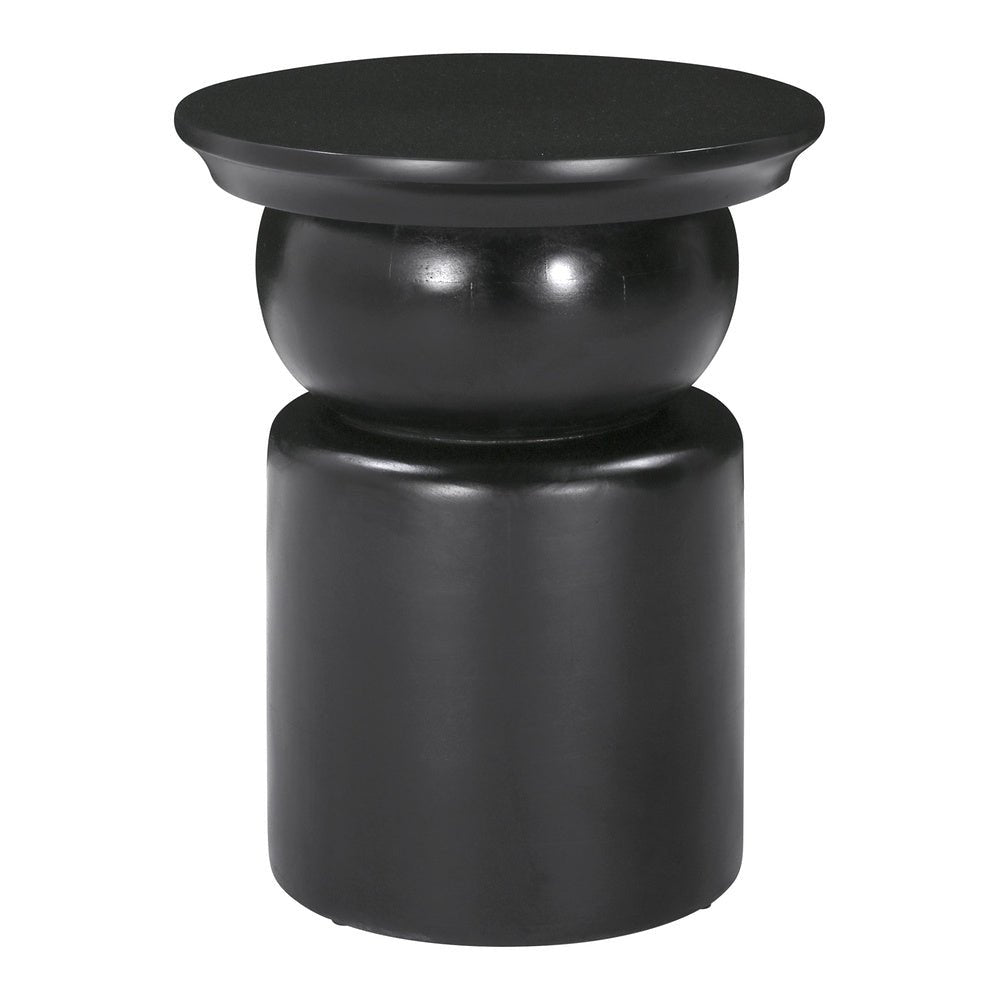 Mesa Auxiliar para Consultorio - ZUO COLOMBO - Negro - Cubierta de Madera de Mango Pintada y Estructura de Madera de Mango - 109924 - Zuo - NOGAL BEAT - Mesa Comercial Interior