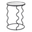 Mesa Auxiliar para Coworking - ZUO BASTIA - Negro - Cubierta de Espejo y Estructura de Acero Pintado - 109834 - Zuo - NOGAL BEAT - Mesa Comercial Interior