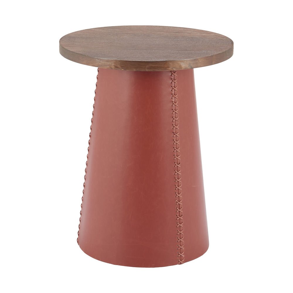 Mesa Auxiliar para Coworking - ZUO DIKIS - Café - Cubierta de MDF con Chapa de Fresno y Estructura de MDF - 110747 - Zuo - NOGAL BEAT - Mesa Comercial Interior