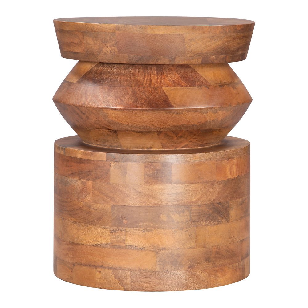 Mesa Auxiliar para Coworking - ZUO KOLLAM - Nogal - Estructura y Cubierta en Madera de Mango - 109773 - Zuo - NOGAL BEAT - Mesa Comercial Interior