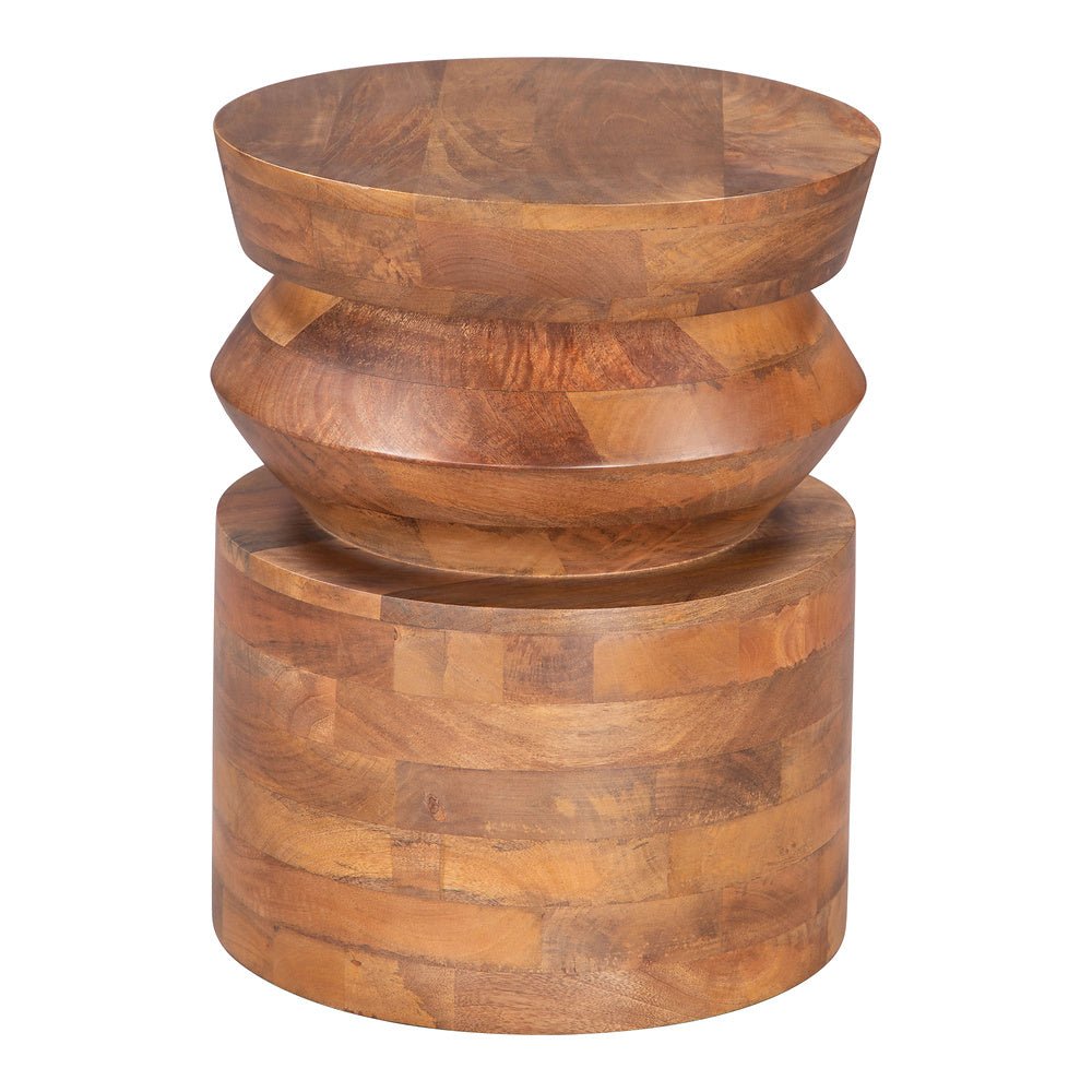 Mesa Auxiliar para Coworking - ZUO KOLLAM - Nogal - Estructura y Cubierta en Madera de Mango - 109773 - Zuo - NOGAL BEAT - Mesa Comercial Interior