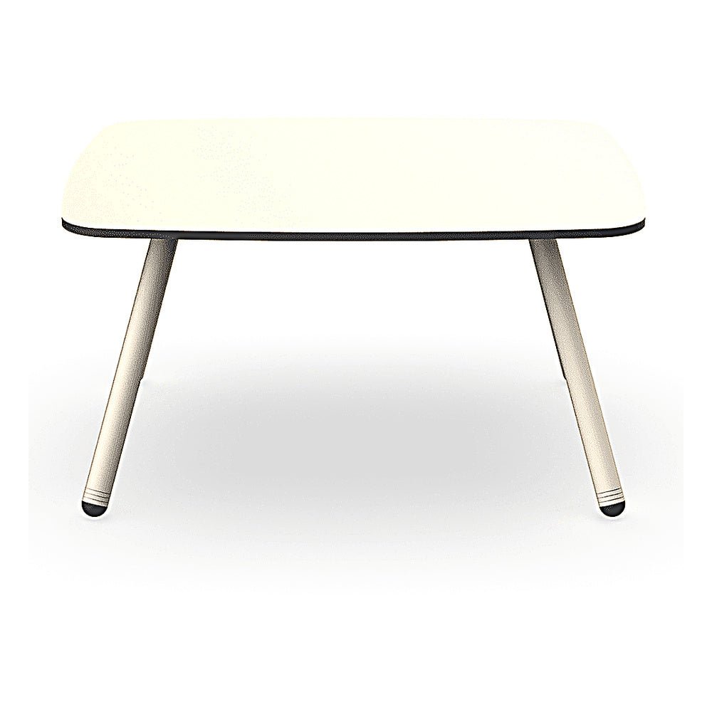 Mesa Auxiliar para Exterior - RESOL ANOU 4 PATAS - Varios Colores - Tablero HPL y Patas de Metal Pintado con Acabado Texturizado - 07066 - Resol - NOGAL BEAT - Mesa de Terraza