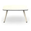 Mesa Auxiliar para Exterior - RESOL ANOU 4 PATAS - Varios Colores - Tablero HPL y Patas de Metal Pintado con Acabado Texturizado - 07066 - Resol - NOGAL BEAT - Mesa de Terraza